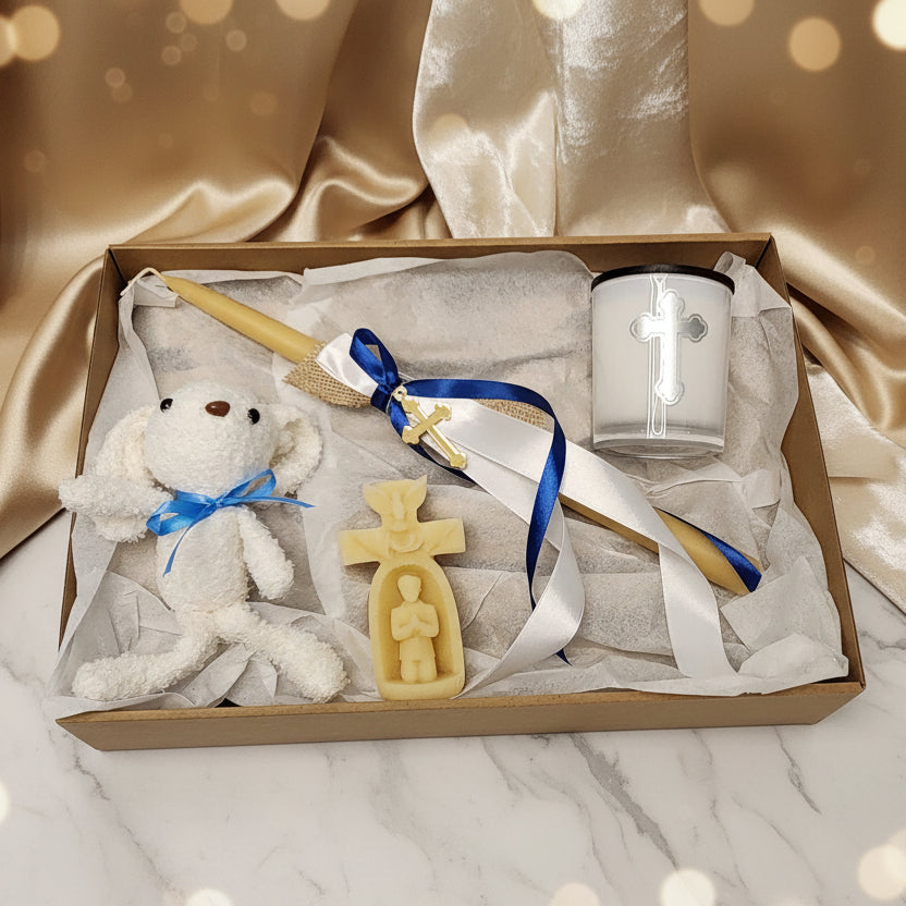 Orthodox Lamabathes Gift box ~ Palm Sunday Candles Beeswax