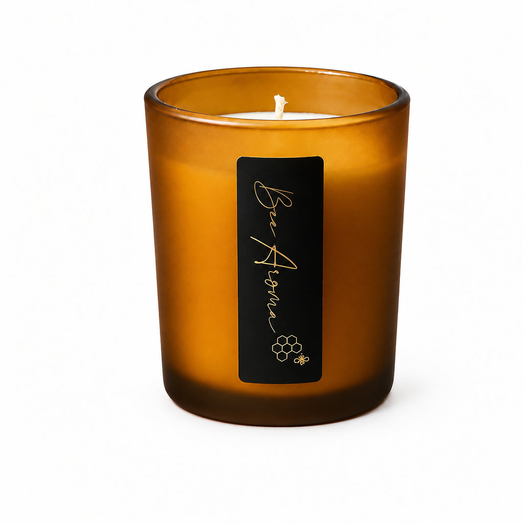 Australian Beeswax Candle 180 gr Amber Glow