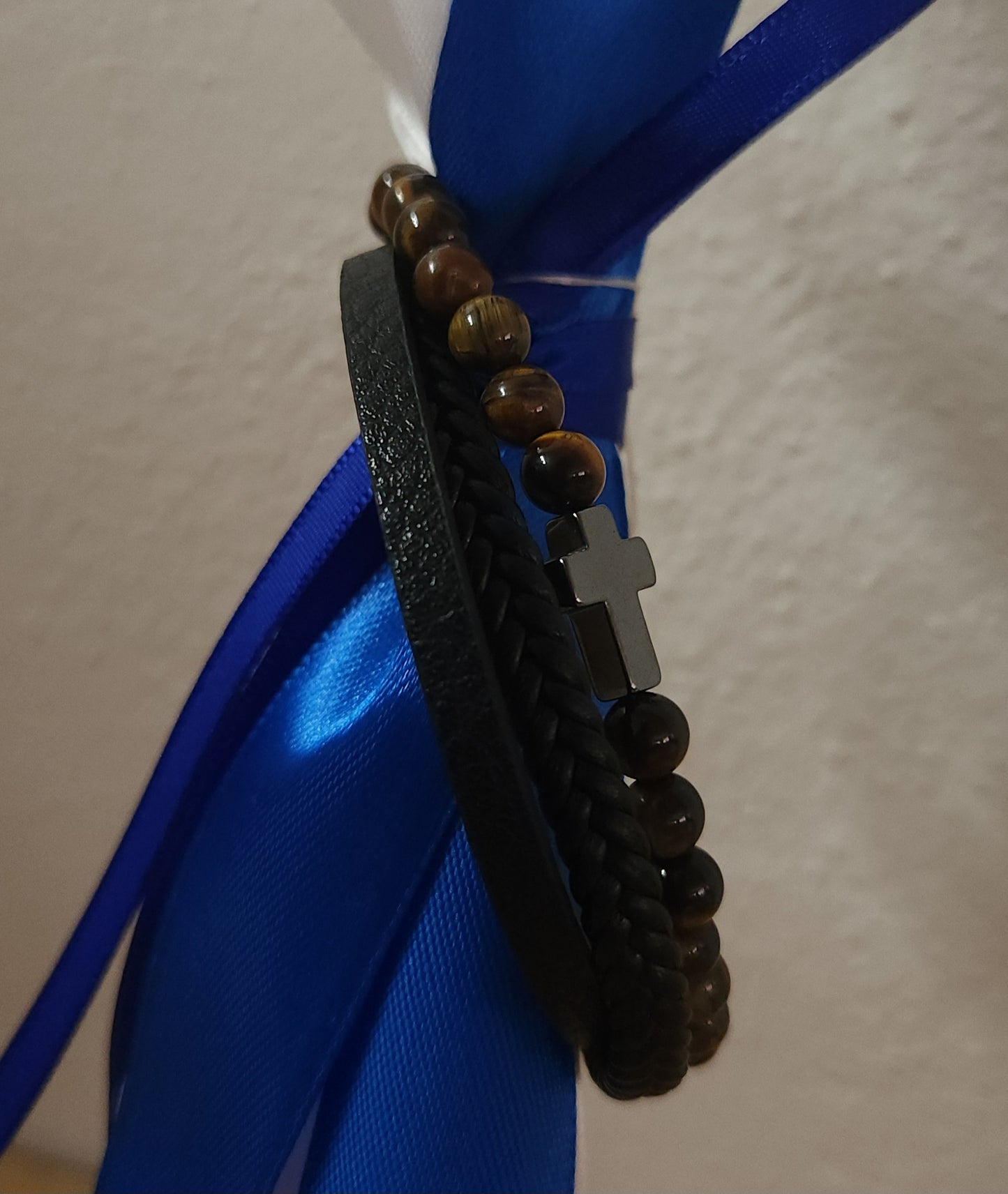 Orthodox Easter candles / Kids Lambathes for Palm Sunday - leather bracelet boys