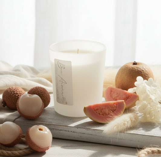 Lychee & Guava scented  candle 170 gr