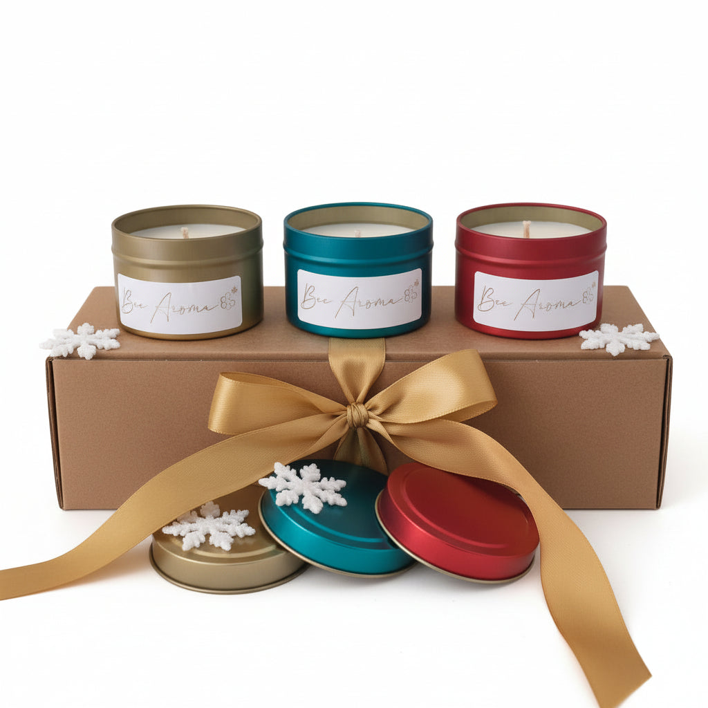 Christmas trio candle gift pack