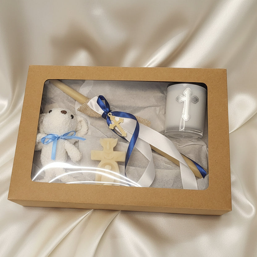 Orthodox Lamabathes Gift box ~ Palm Sunday Candles Beeswax