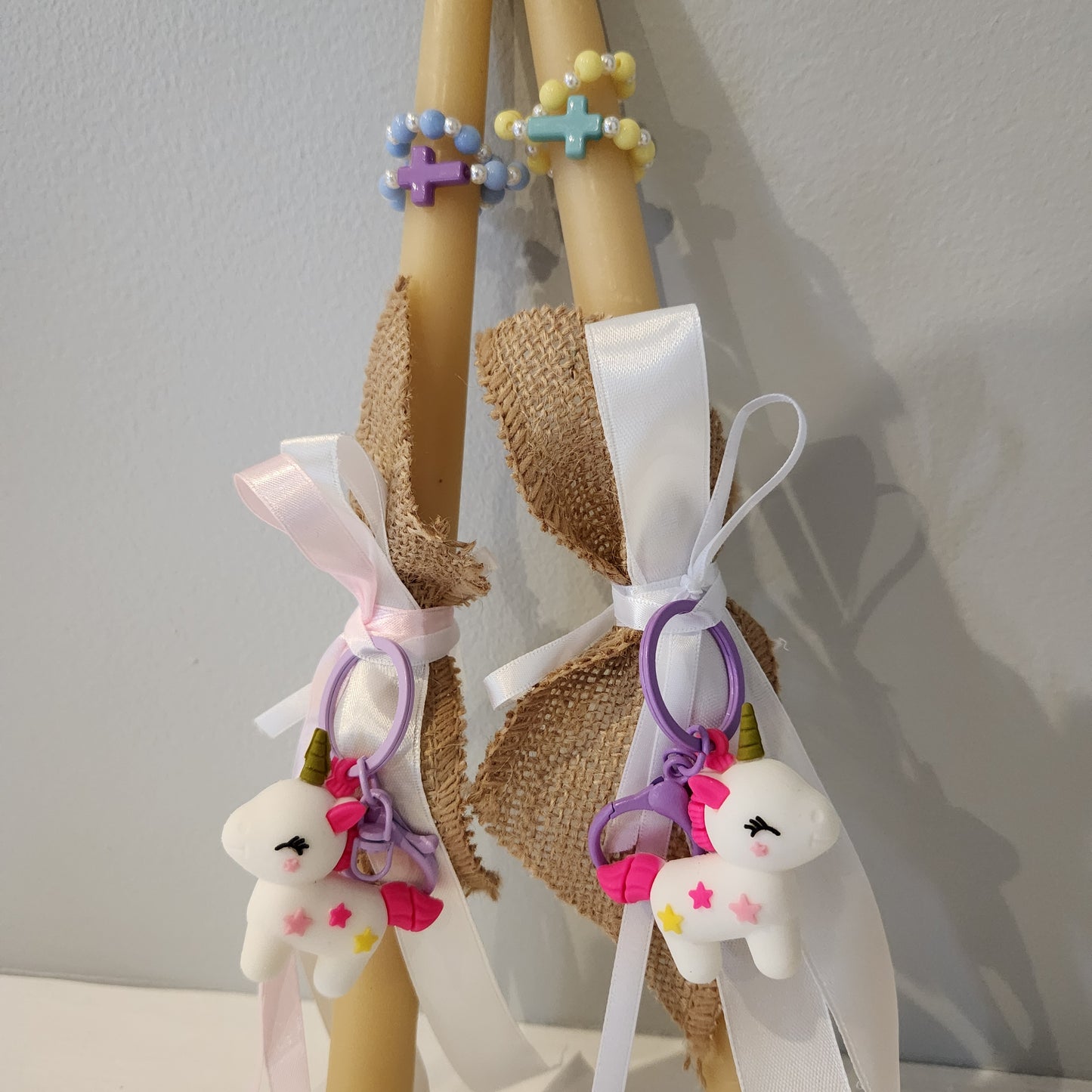 Easter Orthodox candles - Beeswax Palm Sunday Lambades