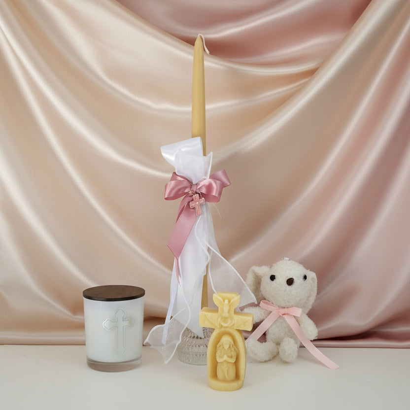 Orthodox Lamabathes Gift box ~ Palm Sunday Candles Beeswax