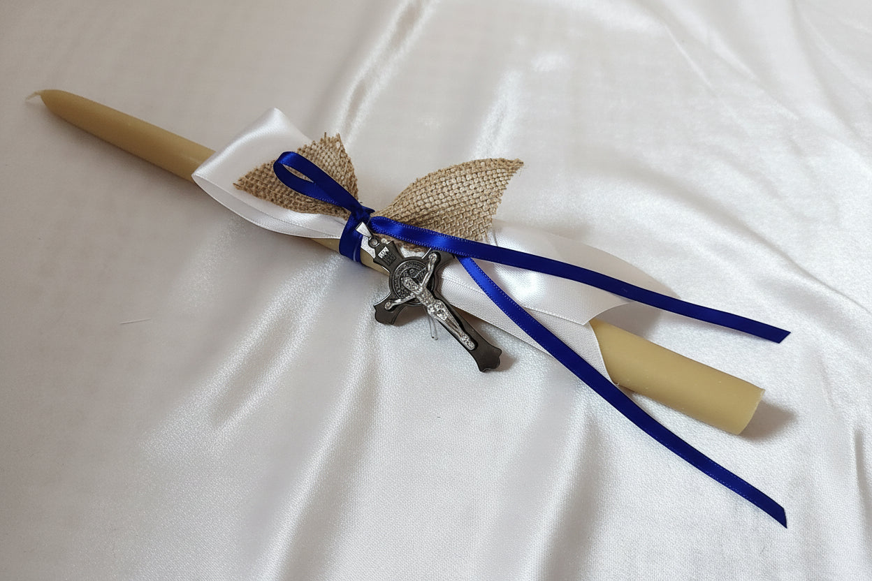 Palm Sunday Candles • Easter Lambathes Large crucifix