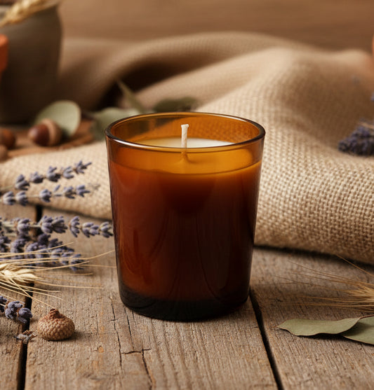 Australian Pure Beeswax Votive Candle Amber Light