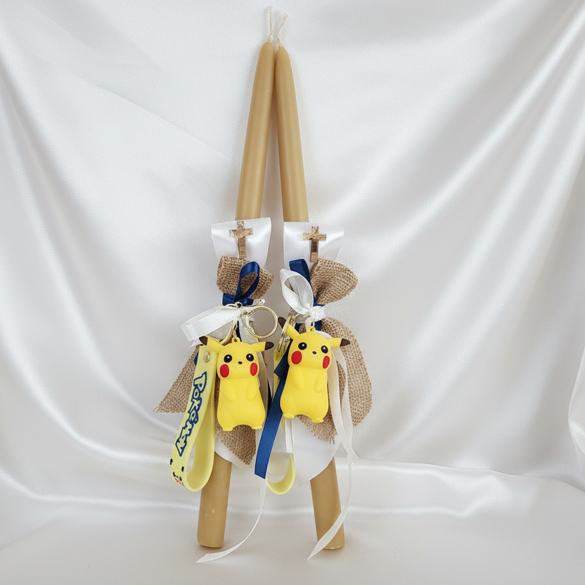 Beeswax Easter Palm Sunday Candles -  Lambathes Pokemon