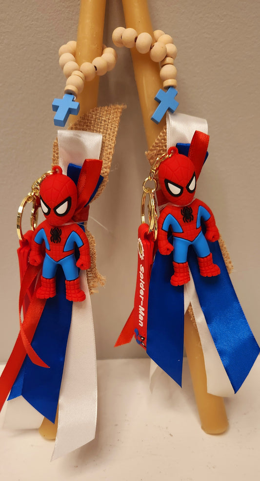 Beeswax Easter Palm Sunday Candles -  Lambathes spiderman