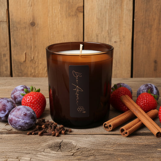 Sweet & Earthy Sugar Plum scented candle 250 gr