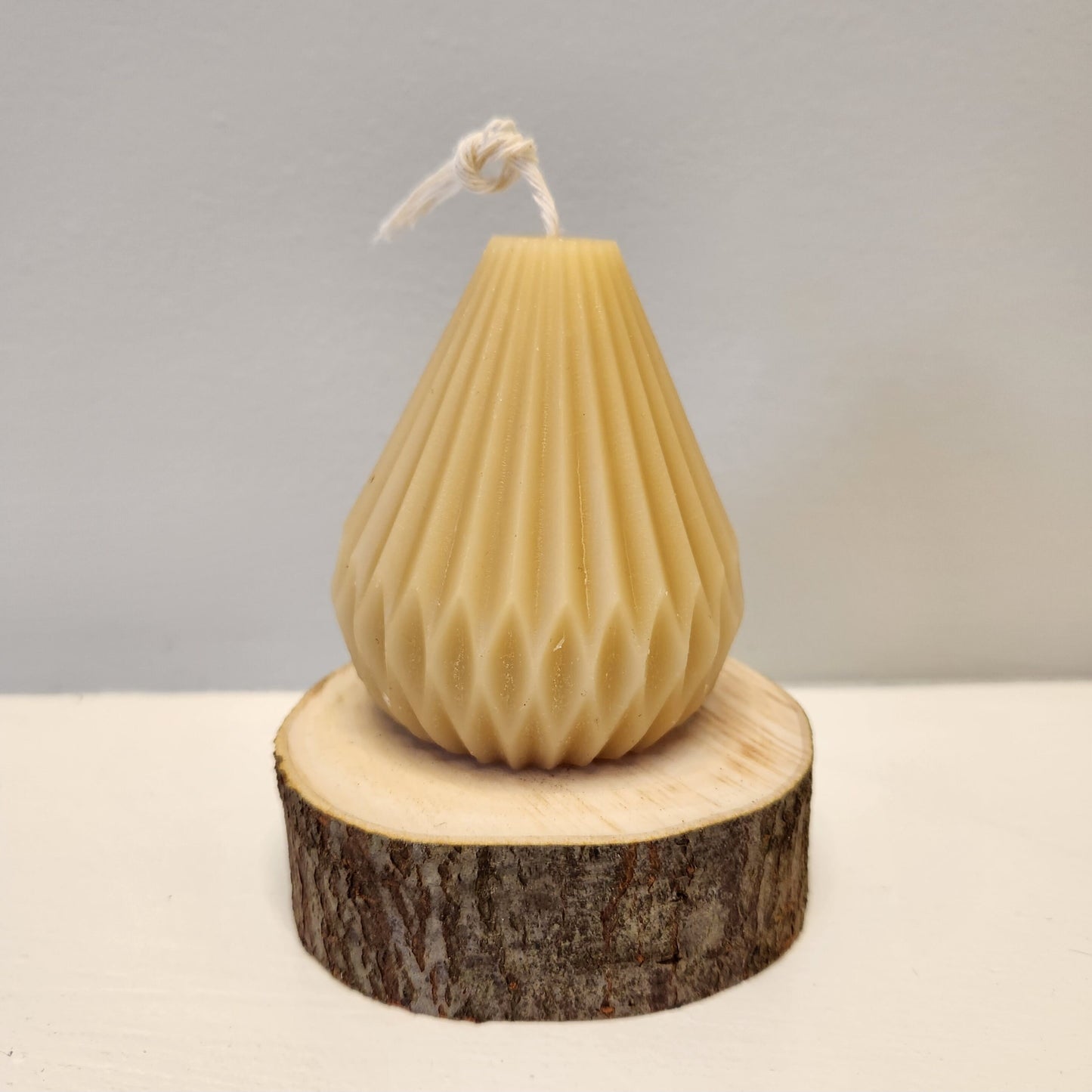 Beeswax Candle Geometric small pillar