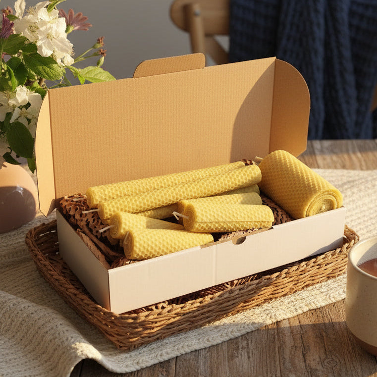Wraps Deluxe Honeycomb beeswax wraps - candles deluxe pack – Bee Aroma